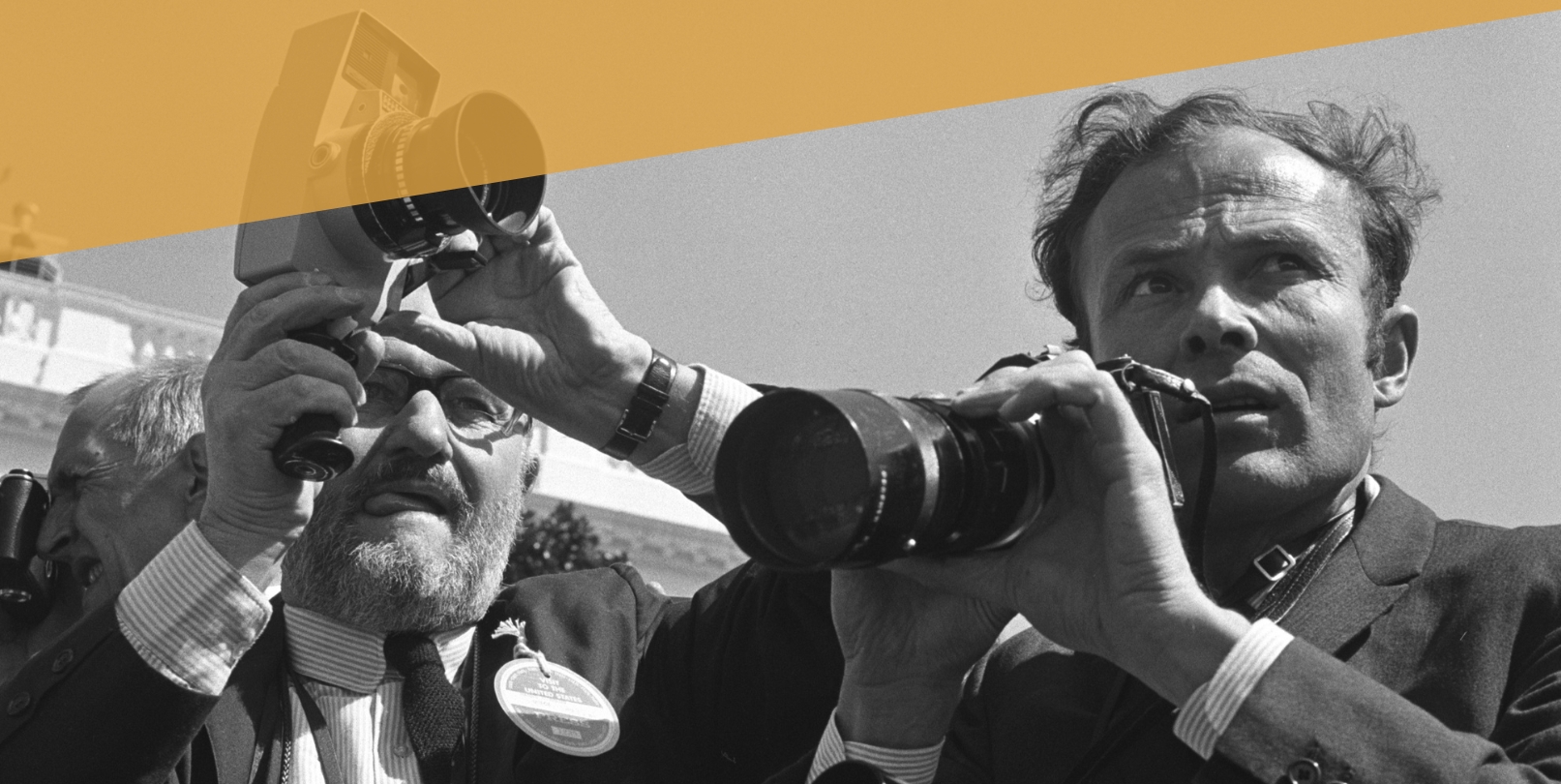 Engelbert Reineke, Die Fotojournalisten Hans Hubmann und Max Scheeler, 1970 © Bundesregierung_Engelbert Reineke